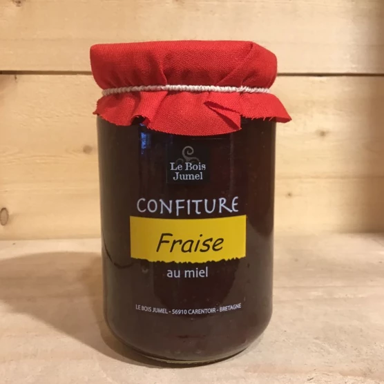 Confiture fraise au miel - 375g