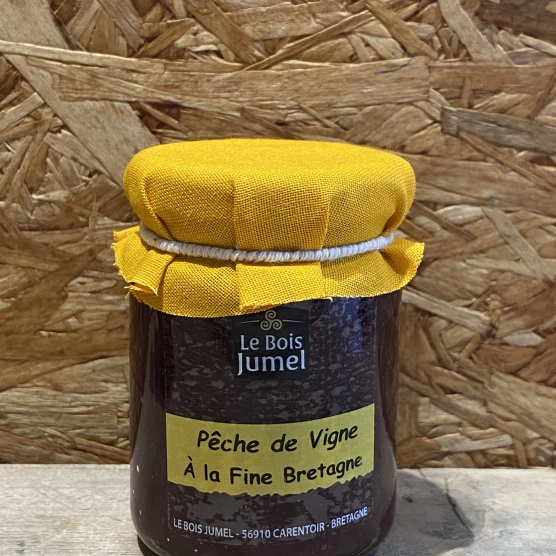 Confiture pêche de vigne à la Fine Bretagne - 110g 