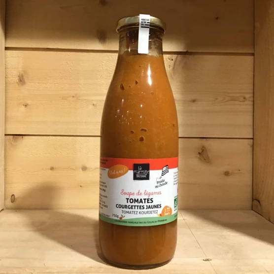 Soupe tomates et courgettes jaunes BIO - 750g