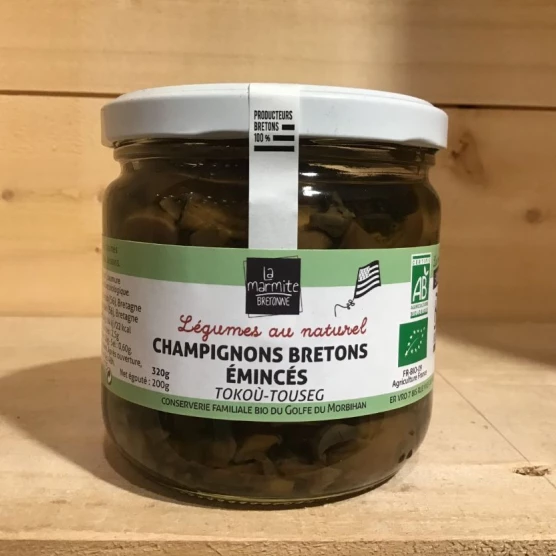 Champignons bretons émincés BIO - 320g